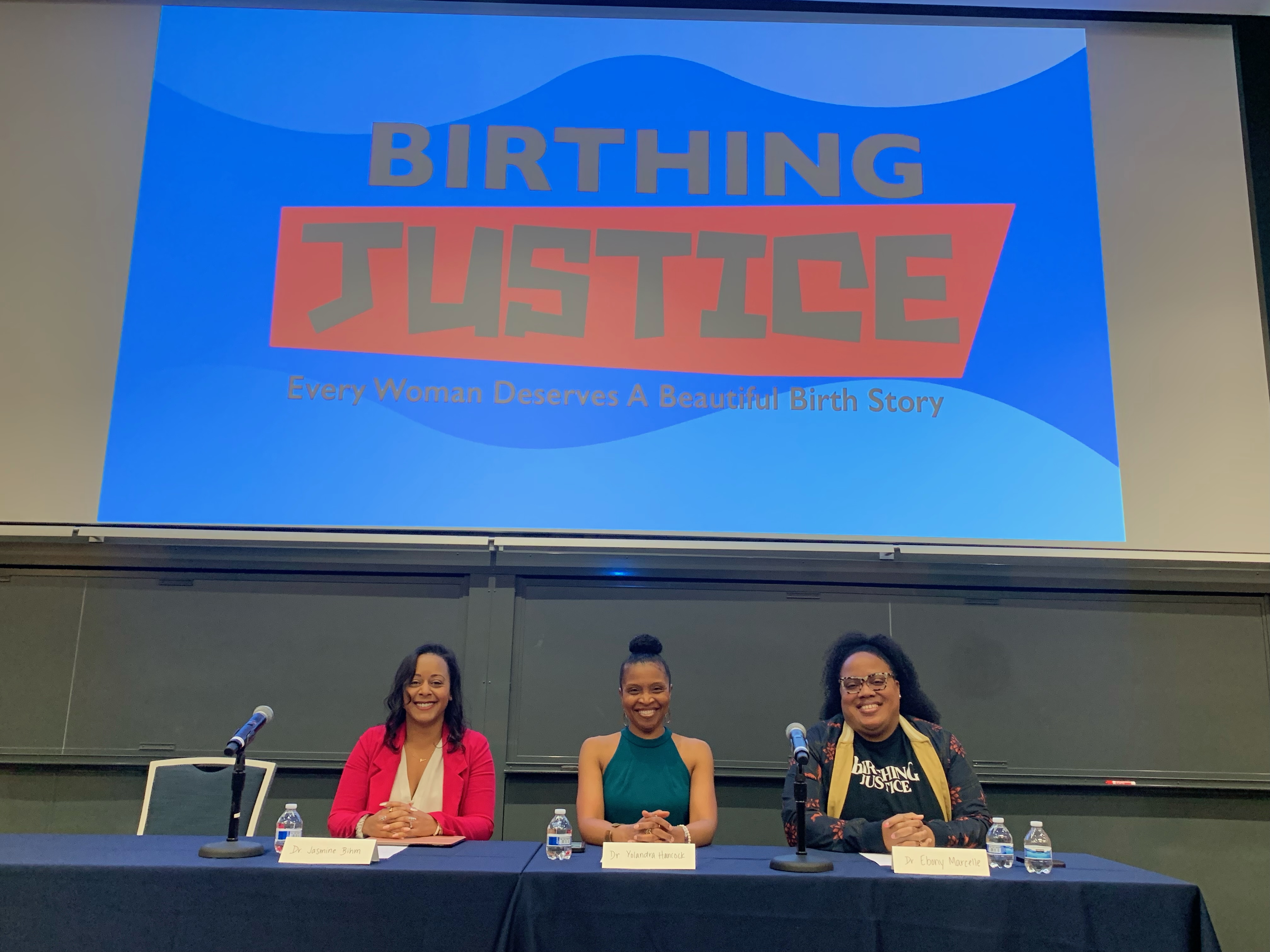 Panelists at the Birthing Justice Event